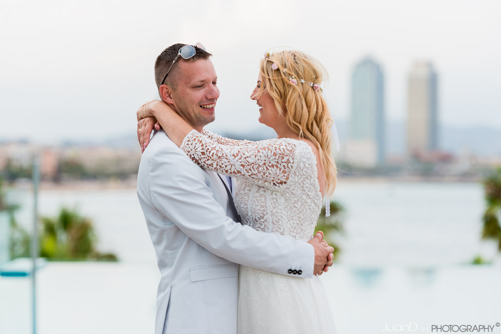 Reportaje fotográfico de la boda de Joanna & Rafal en Barcelona