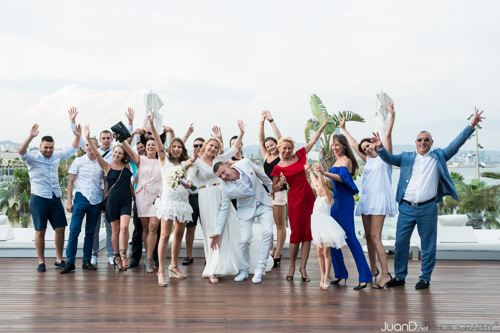 Reportaje fotográfico de la boda de Joanna & Rafal en Barcelona