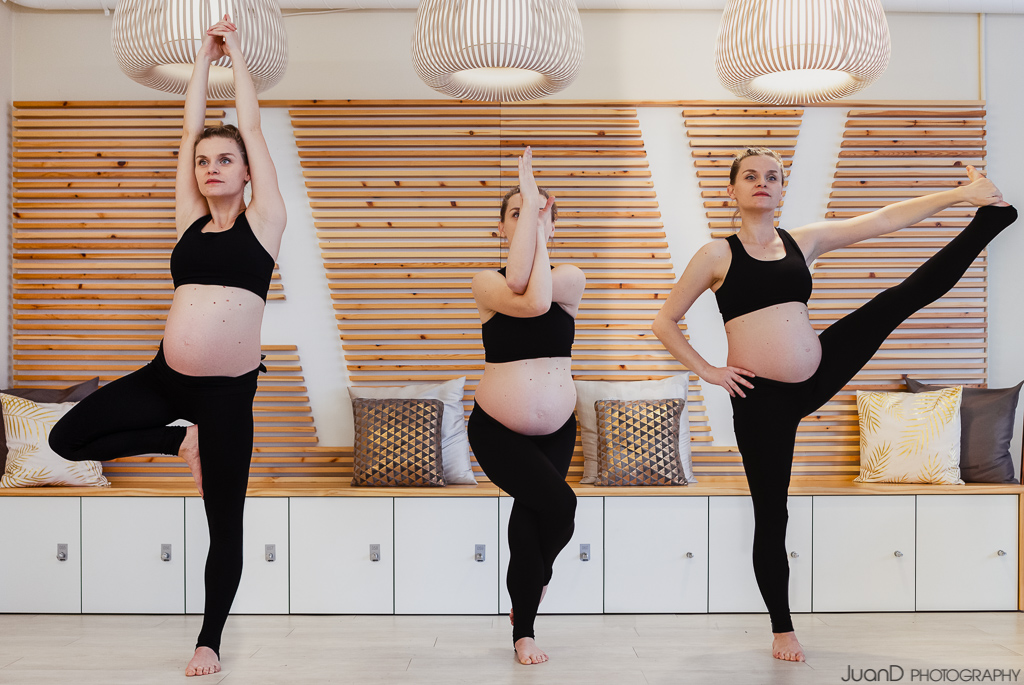 Sesión de embarazada y yoga